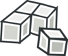 Tofu Squares Clip Art